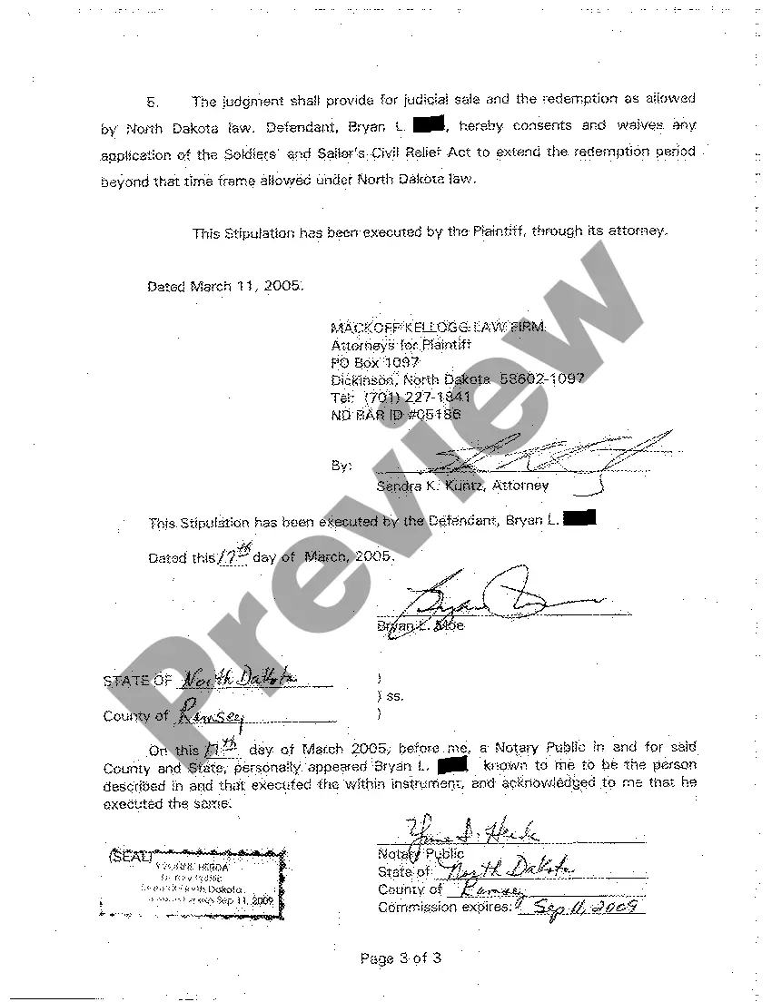 Get A06 Stipulation for Entry of Judgment Preview A06 Stipulation for Entry of Judgment