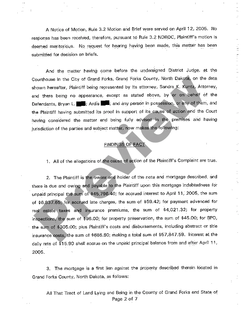 Get A11 Findings of Fact, Conclusions of Law and Order for Judgment Preview A11 Findings of Fact, Conclusions of Law and Order for Judgment