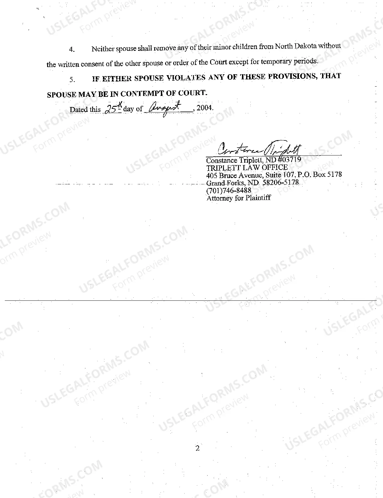 Preview A01 Complaint for Divorce, Uncontested with Children