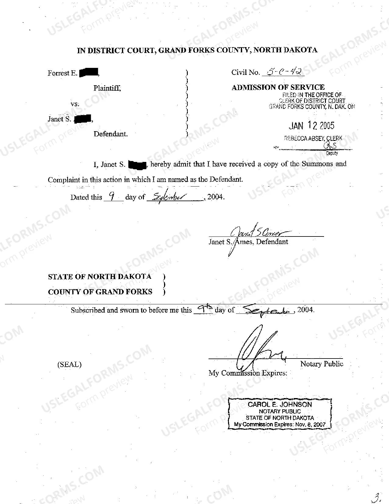 Preview A01 Complaint for Divorce, Uncontested with Children