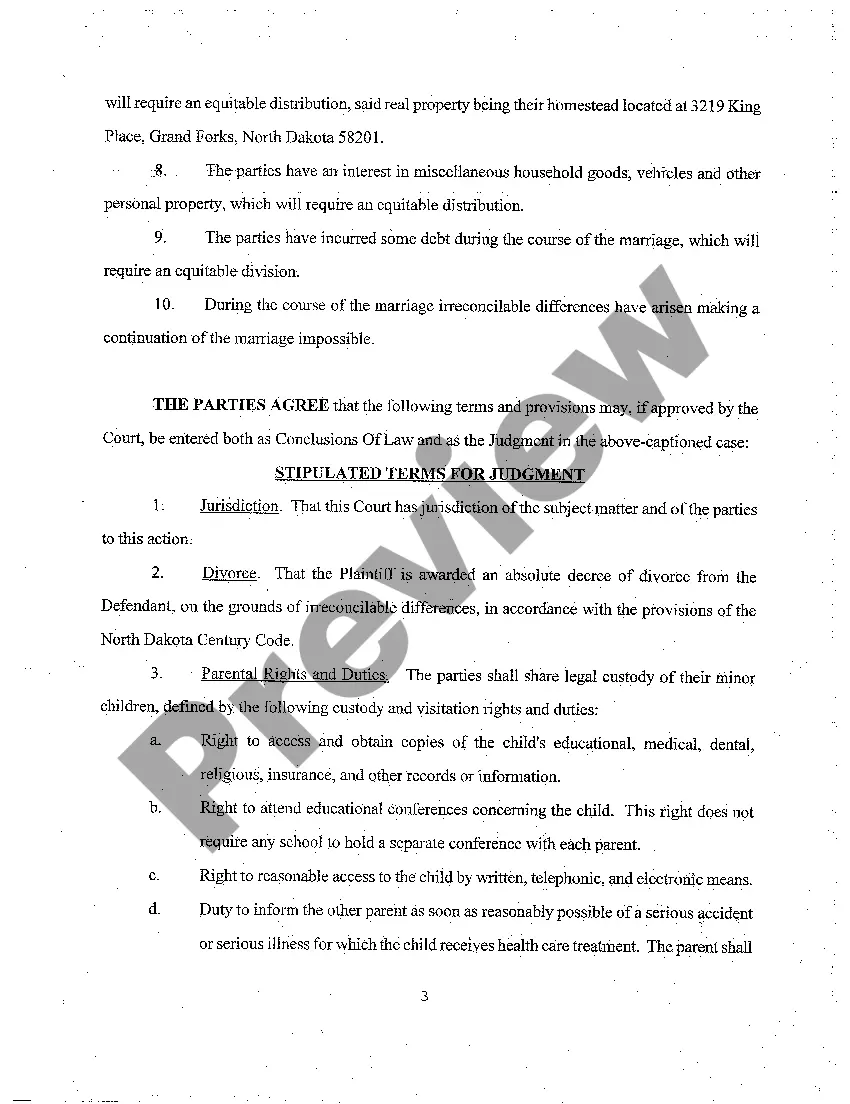 Get A02 Stipulation of Parties as to Terms and Conditions of Separation Preview A02 Stipulation of Parties as to Terms and Conditions of Separation