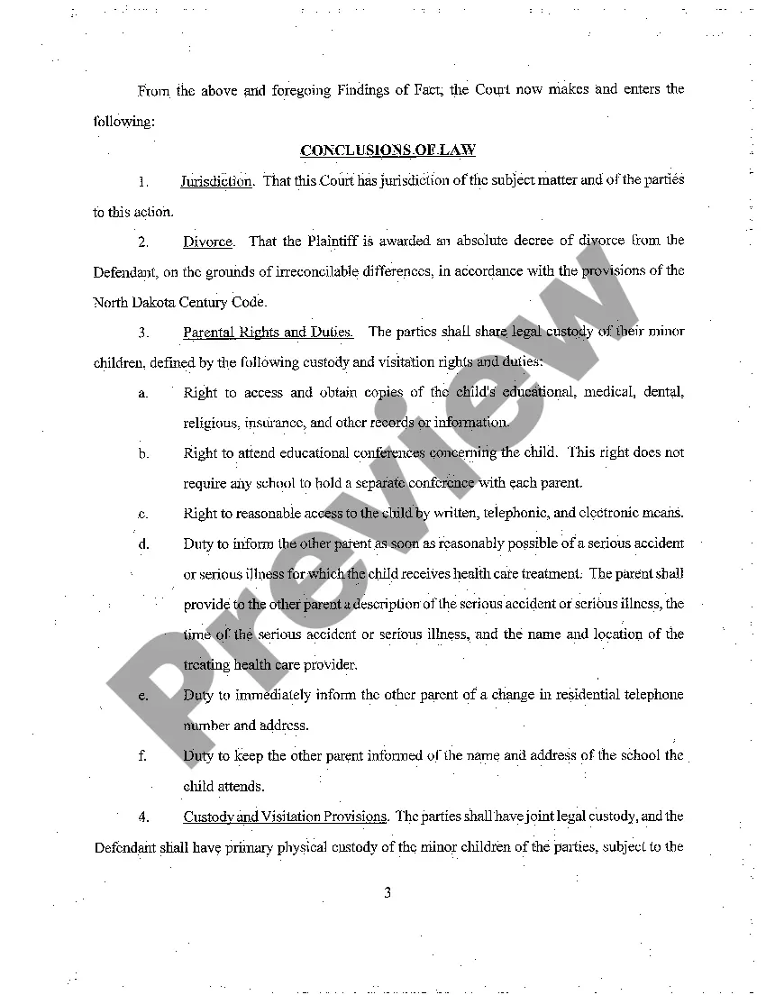 Get A04 Finding of Fact, Conclusion of Law, Order for Judgment and Judgment Preview A04 Finding of Fact, Conclusion of Law, Order for Judgment and Judgment