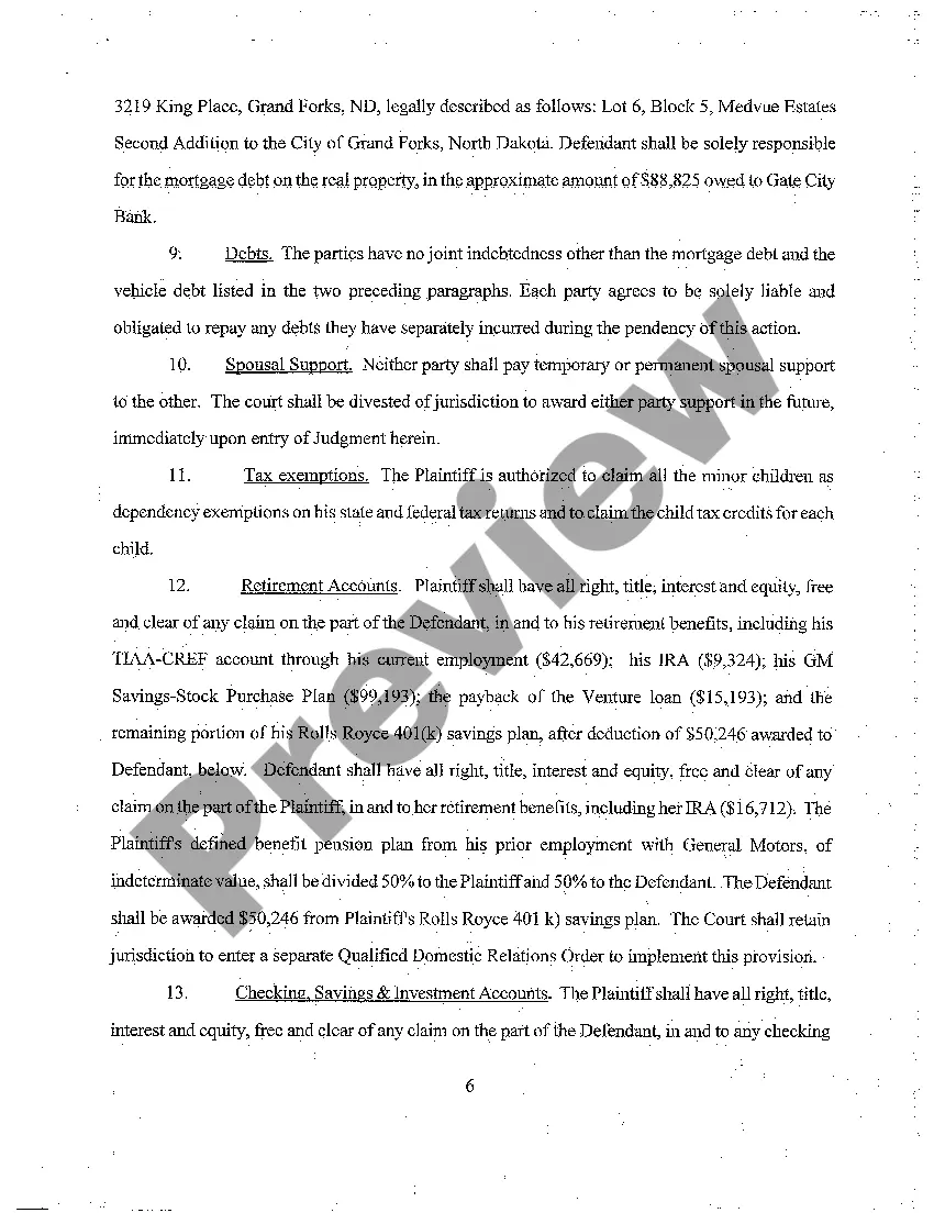 Get A04 Finding of Fact, Conclusion of Law, Order for Judgment and Judgment Preview A04 Finding of Fact, Conclusion of Law, Order for Judgment and Judgment