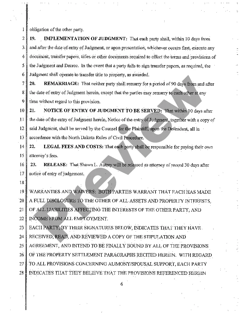 Preview A03 Stipulation and Affidavit of Identification
