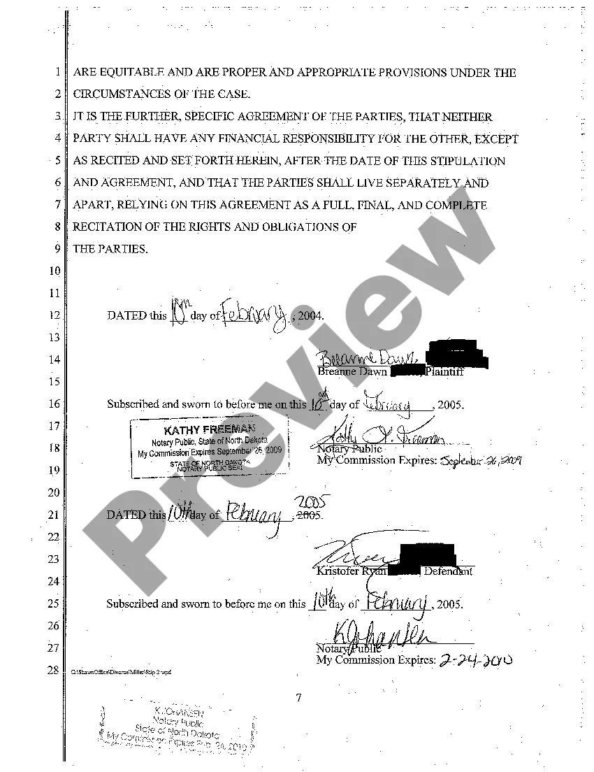 Preview A03 Stipulation and Affidavit of Identification