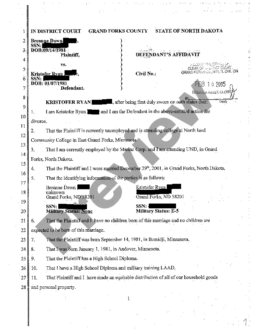 Preview A03 Stipulation and Affidavit of Identification
