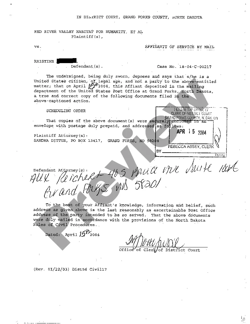 Preview A03 Scheduling Order Expedited Track