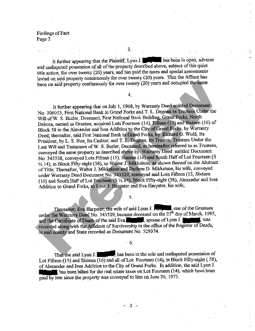 Get A03 Findings of Fact, Conclusions of Law, and Order for Judgment Preview A03 Findings of Fact, Conclusions of Law, and Order for Judgment