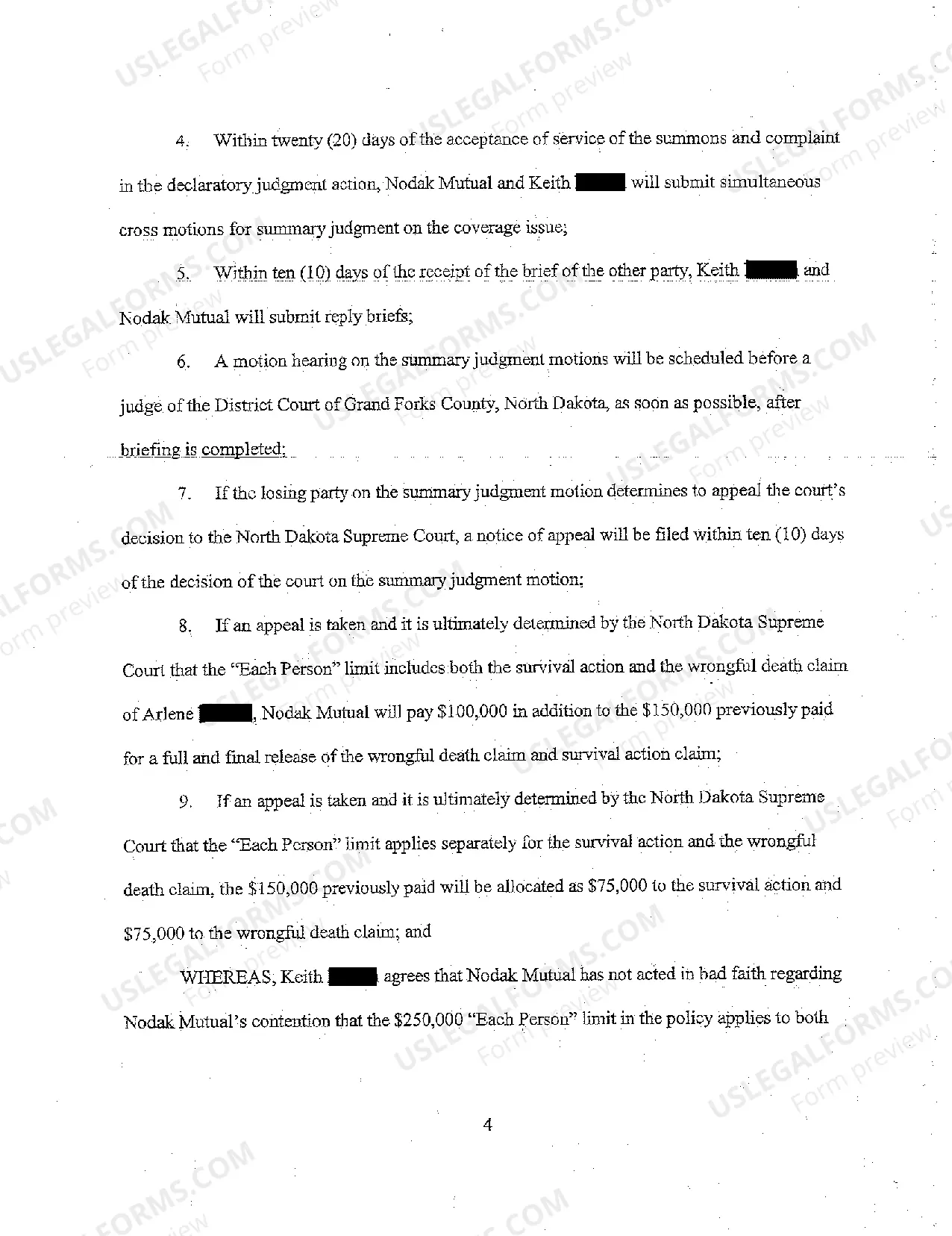 Preview A02 Complaint by Insurer Against Personal Representative of Deceased for Declaratory Judgment on Policy Limits