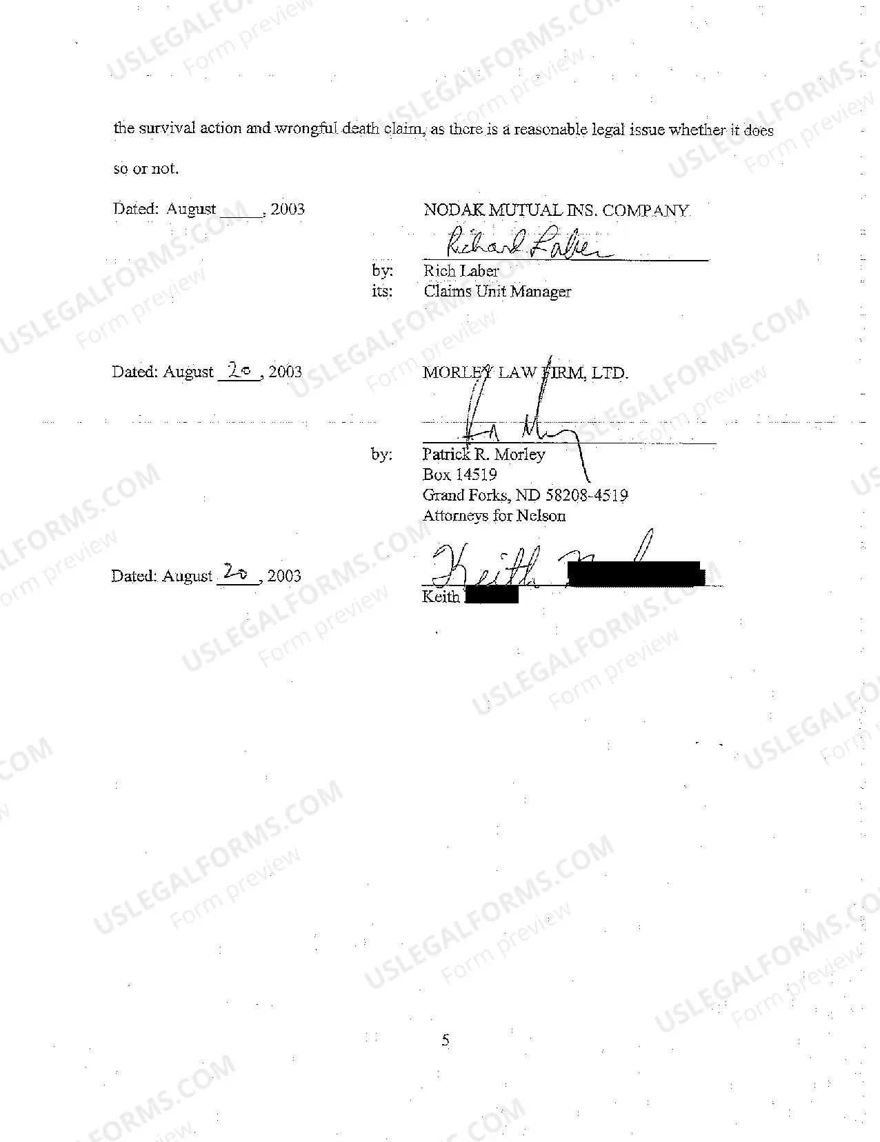 Preview A02 Complaint by Insurer Against Personal Representative of Deceased for Declaratory Judgment on Policy Limits