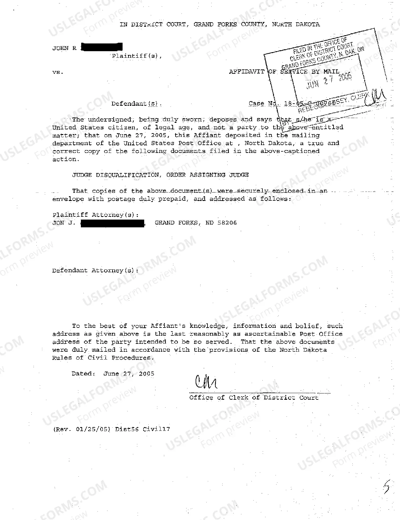 Preview A04 Order Assigning Another Judge