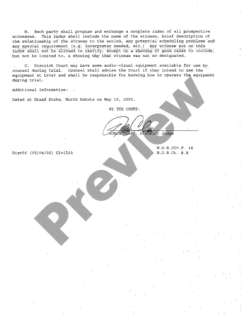 Get A03 Scheduling Order Court Trial Preview A03 Scheduling Order Court Trial