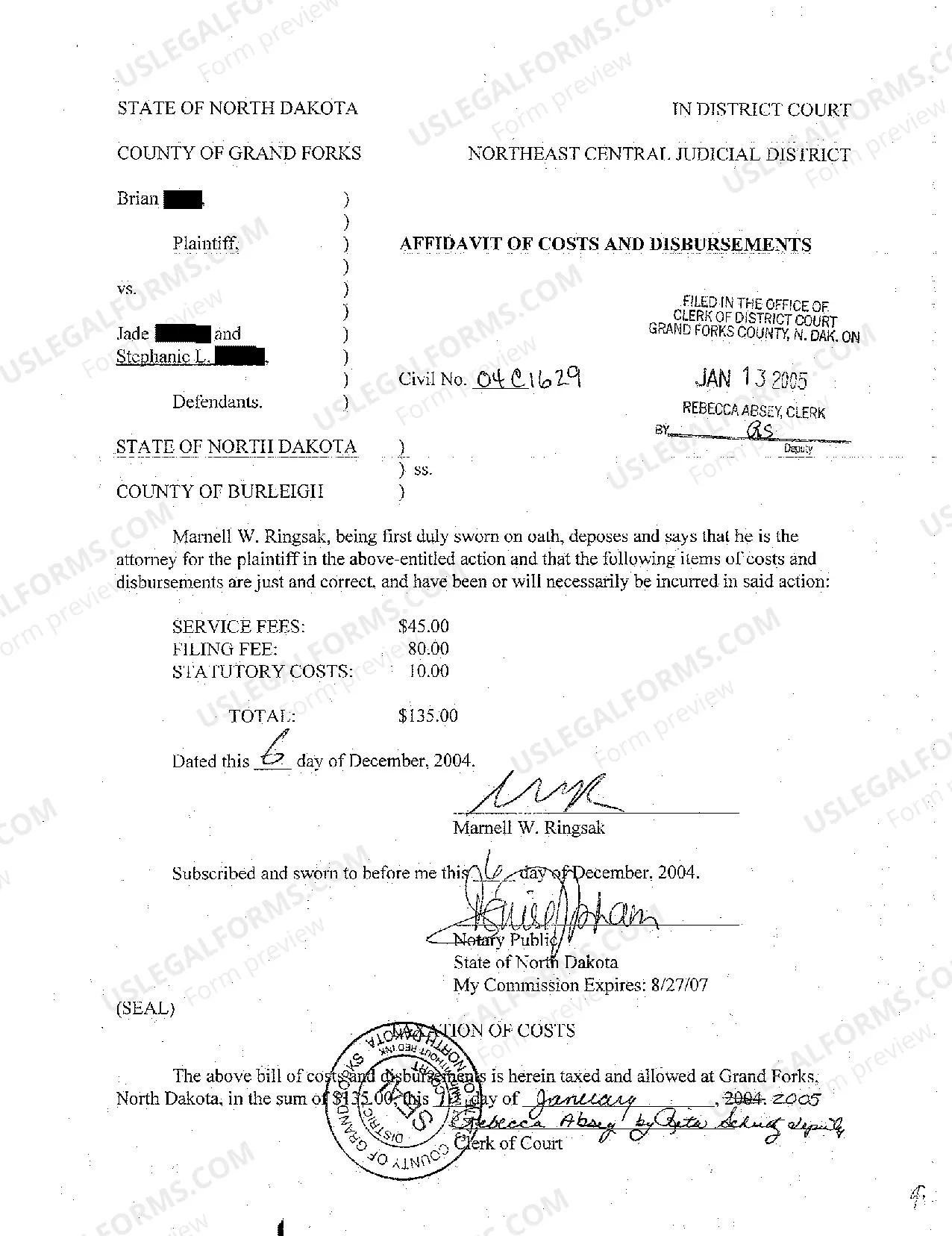 Preview A01 Complaint for Personal Injury Due to Negligent Operation of Motor Vehicle