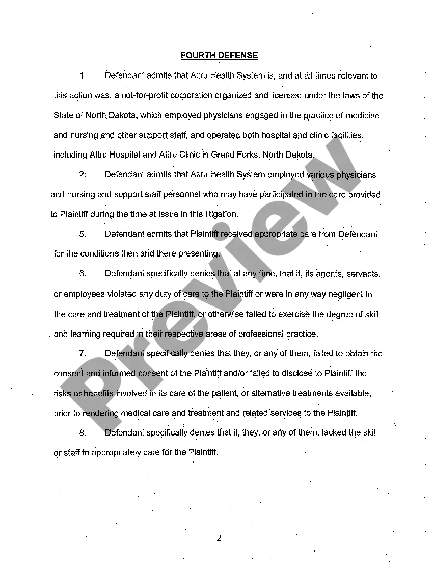 Preview A02 Answer of Defendant