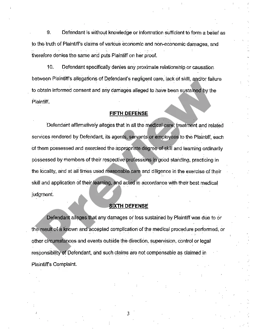 Preview A02 Answer of Defendant