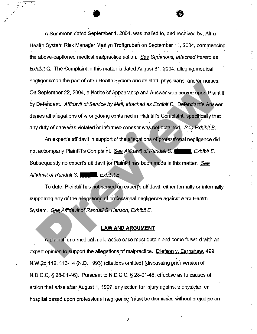 Brief In Supported Of Motion For Summary Judgment With Materials