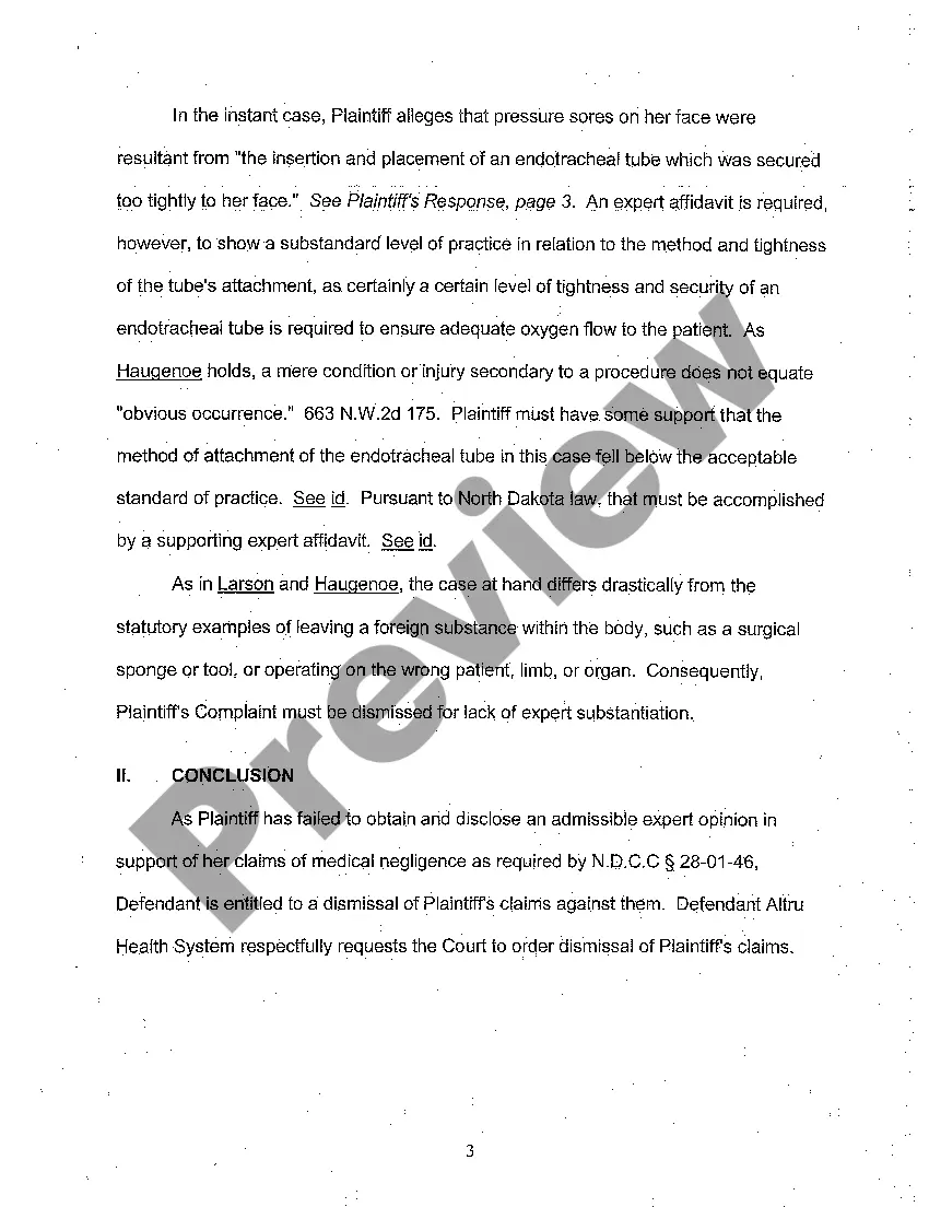 Preview A05 Defendant's Reply in Support of Motion for Summary Judgment to Dismiss Claim