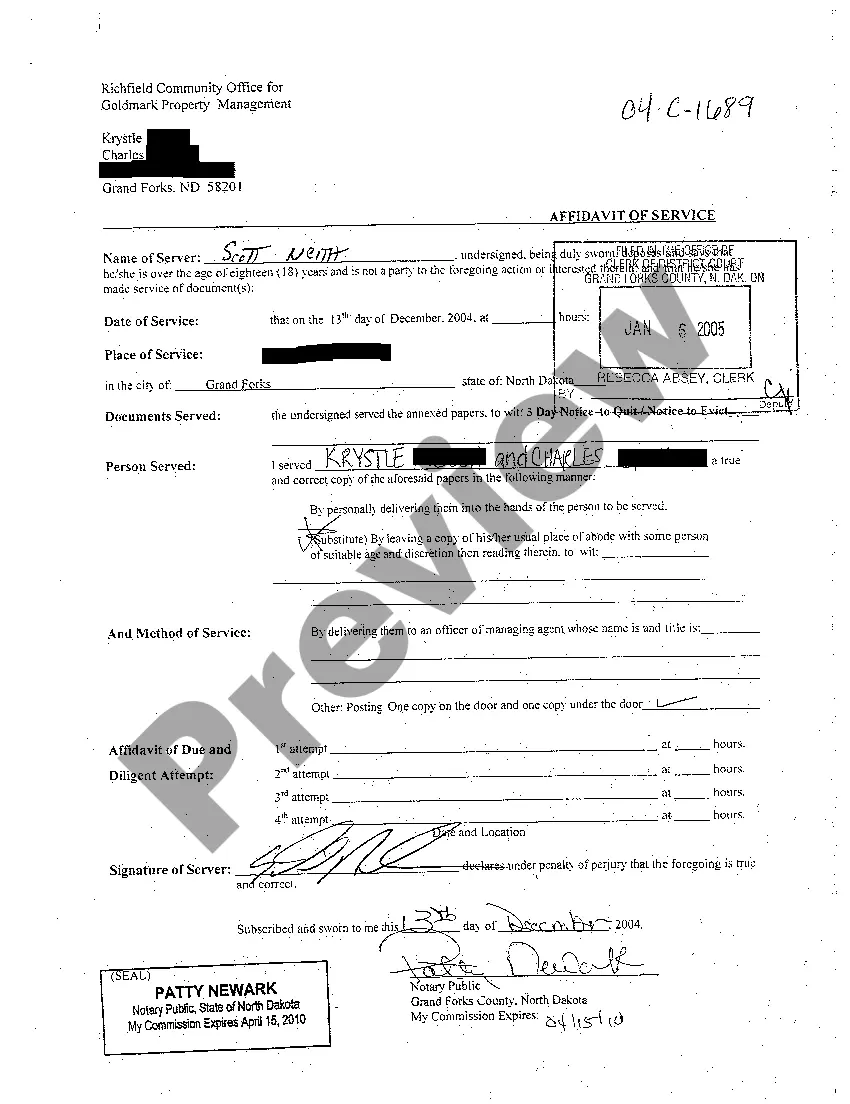 Preview A01 Complaint for Breach of Lease Agreement Seeking Eviction