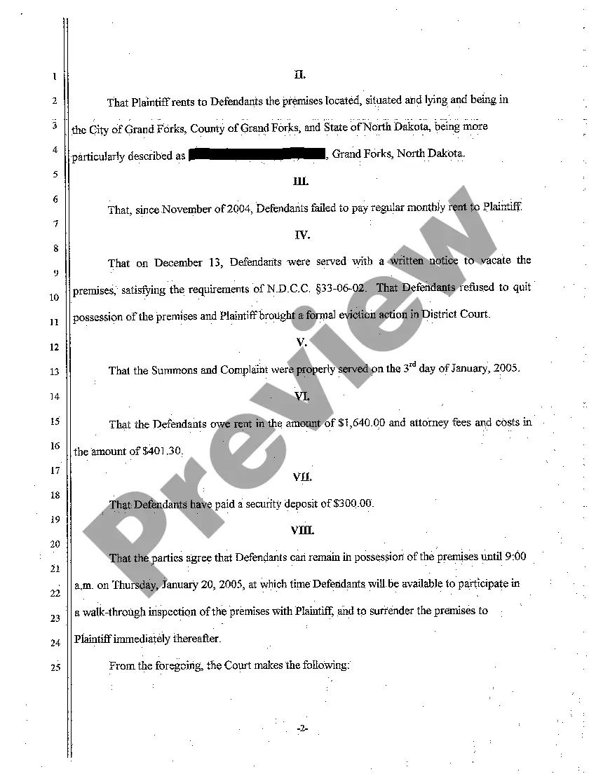 Preview A02 Findings of Fact, Conclusions of Law, and Order for Judgment