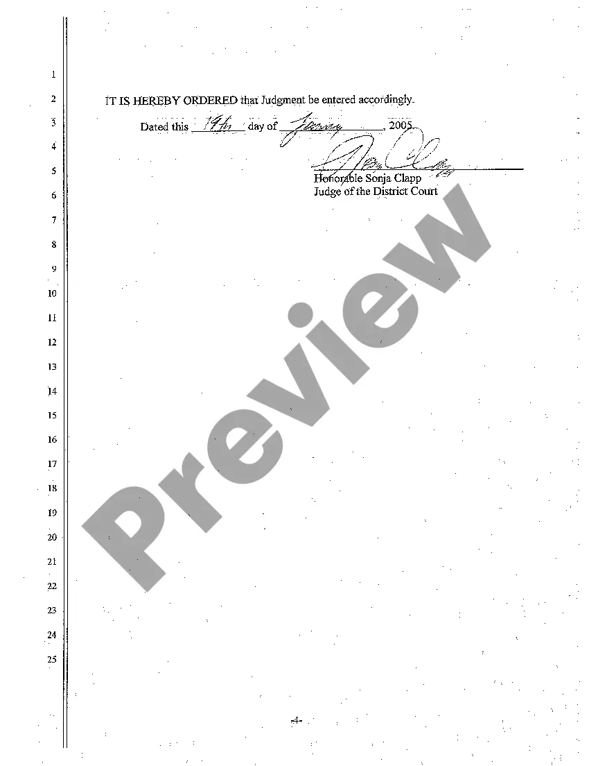 Preview A02 Findings of Fact, Conclusions of Law, and Order for Judgment