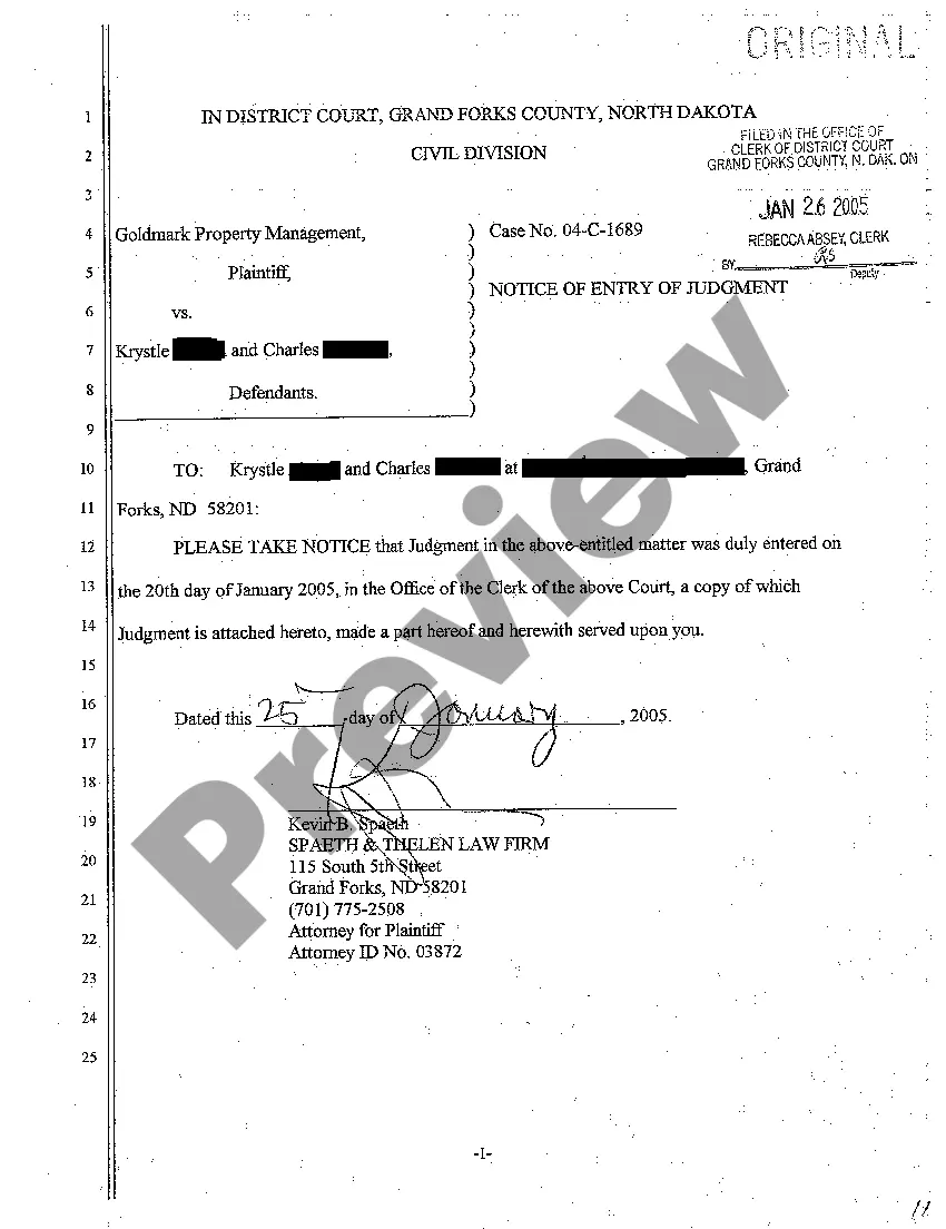 Preview A03 Judgment Granting Leased Premises to Plaintiff and Ordering Defendant to Pay Past Due Rents