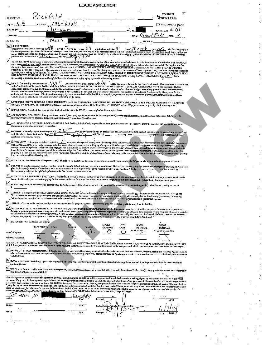 Get A01 Complaint for Breach of Lease Agreement Seeking Eviction Preview A01 Complaint for Breach of Lease Agreement Seeking Eviction