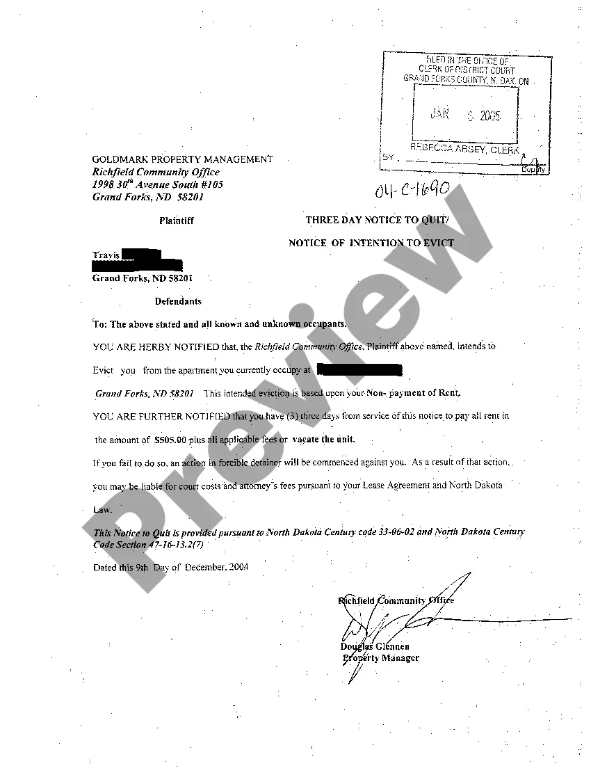 Get A01 Complaint for Breach of Lease Agreement Seeking Eviction Preview A01 Complaint for Breach of Lease Agreement Seeking Eviction