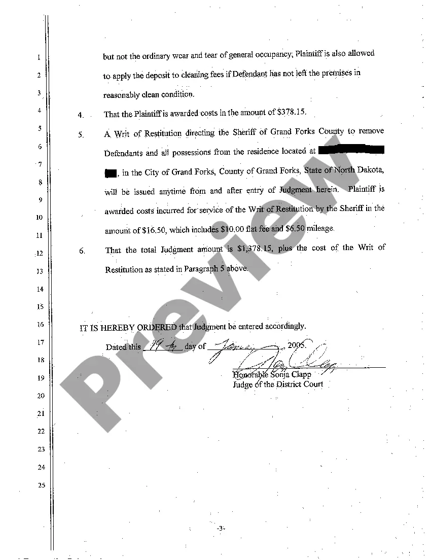 Preview A02 Findings of Fact, Conclusions of Law, and Order for Judgment