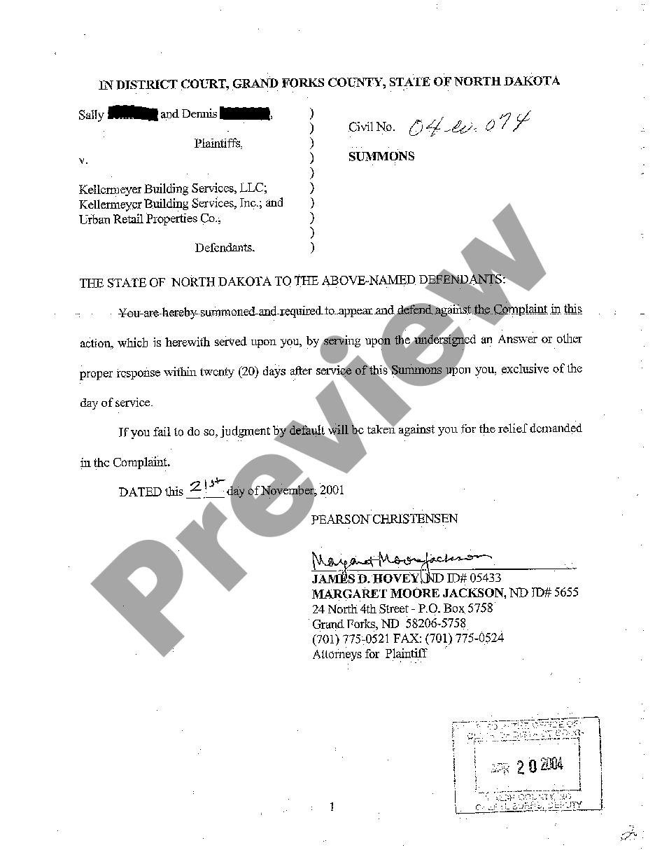 page 6 A01 Complaint for Personal Injury for Slip and Fall at Shopping Center preview
