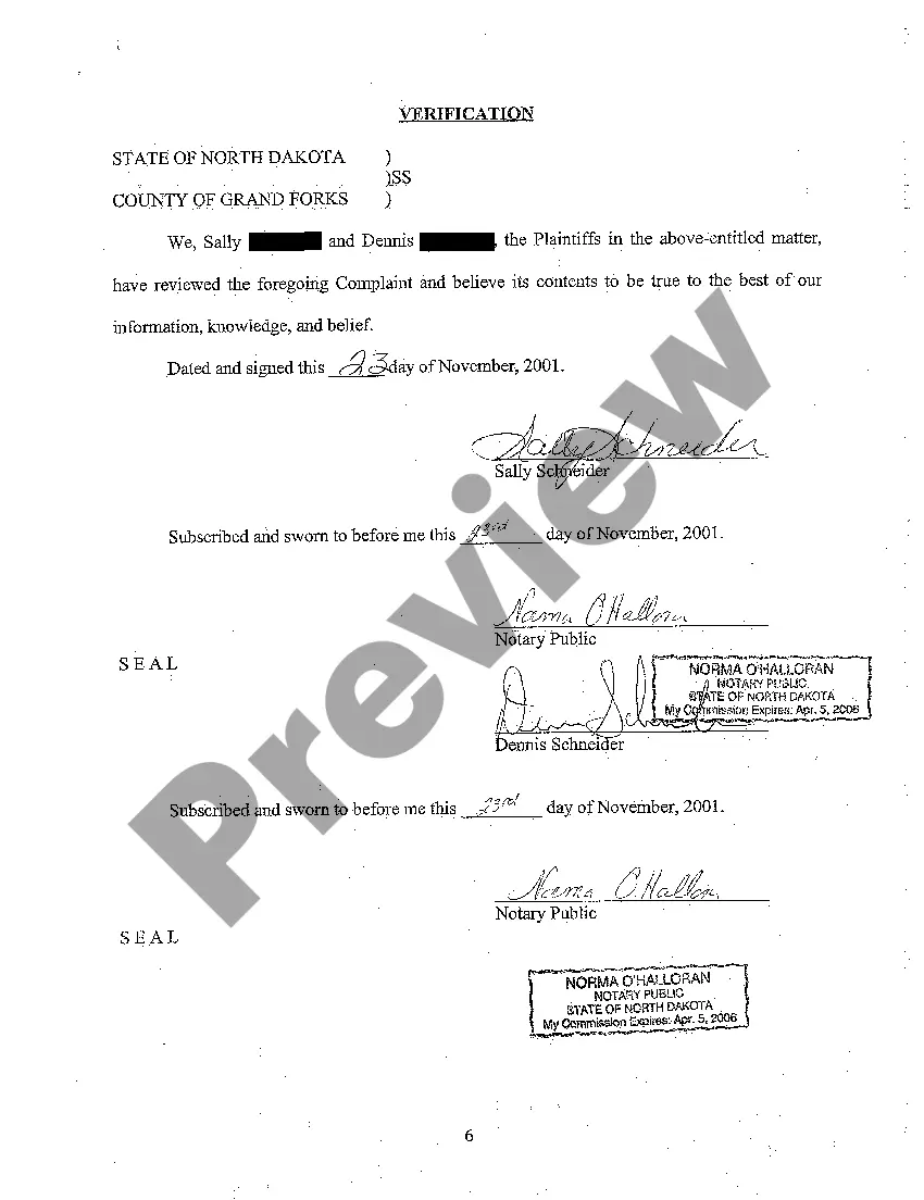 Preview A01 Complaint for Personal Injury for Slip and Fall at Shopping Center