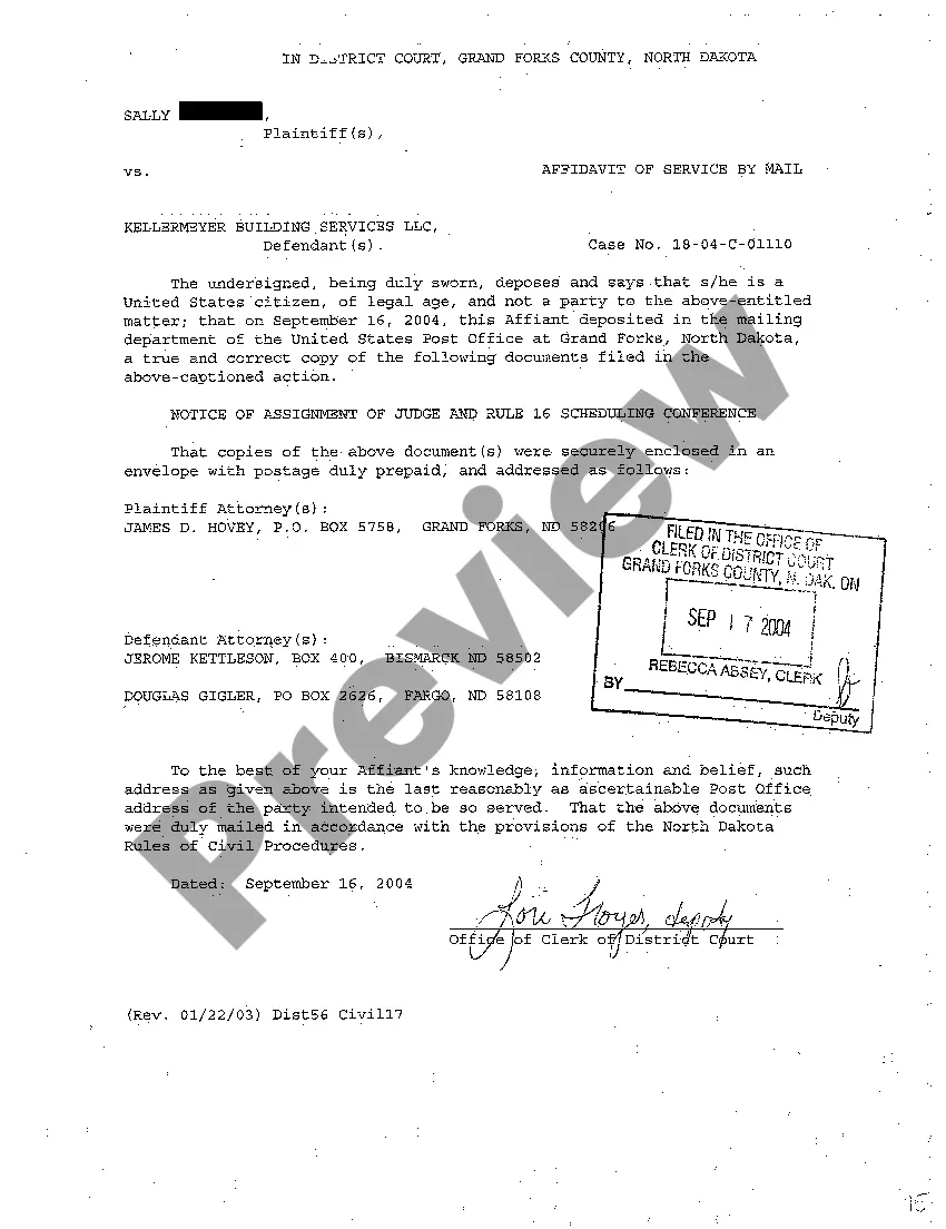 Preview A06 Notice of Assignment of Judge and Rule 16 Scheduling Conference