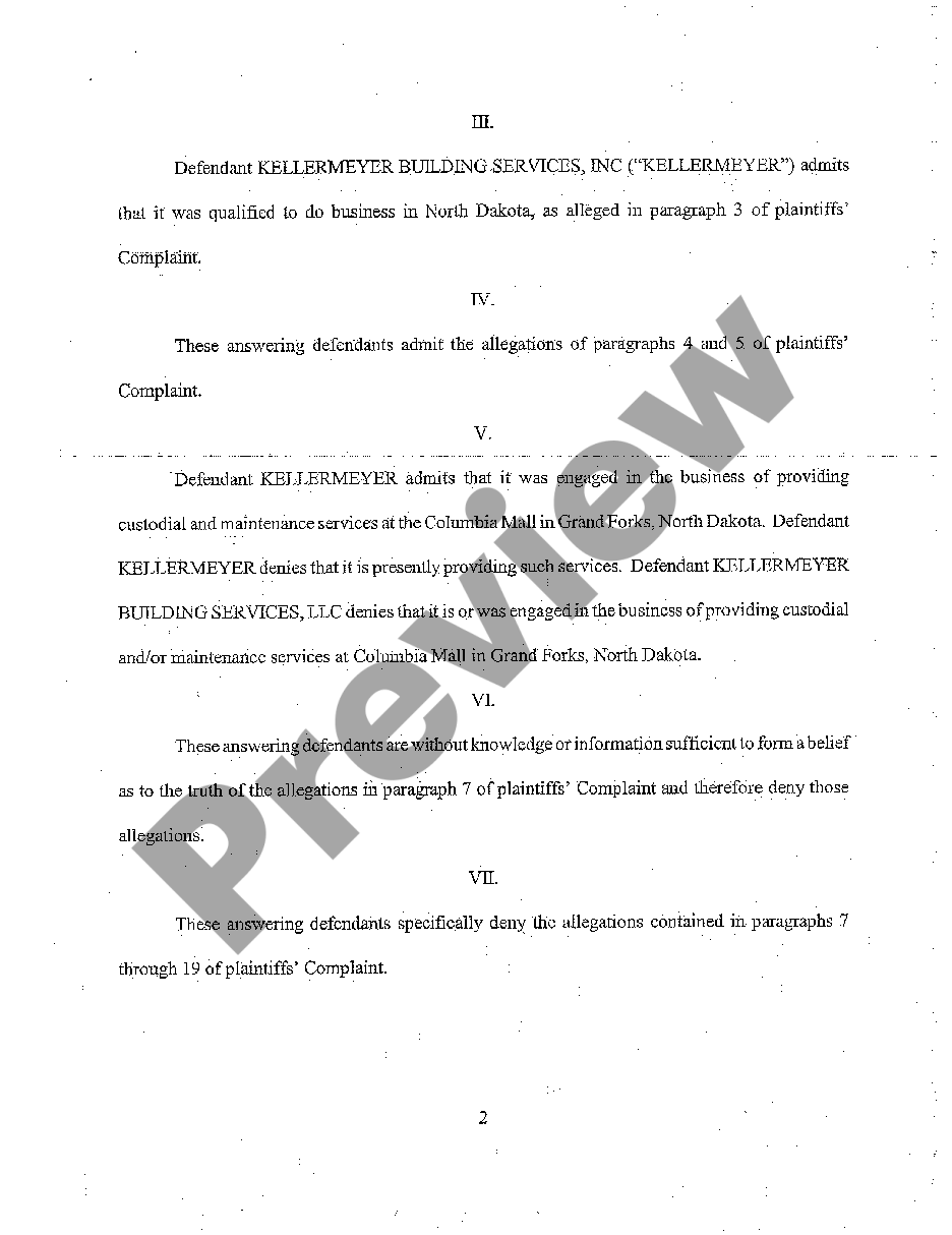page 1 A07 Separate Answers of Defendants preview