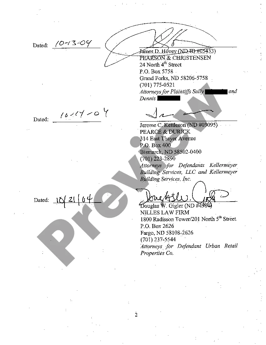 Preview A09 Stipulation to Dismiss with Prejudice