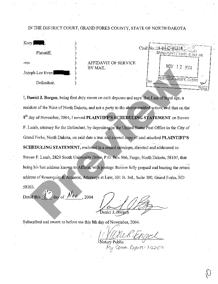 Preview A07 Scheduling Order