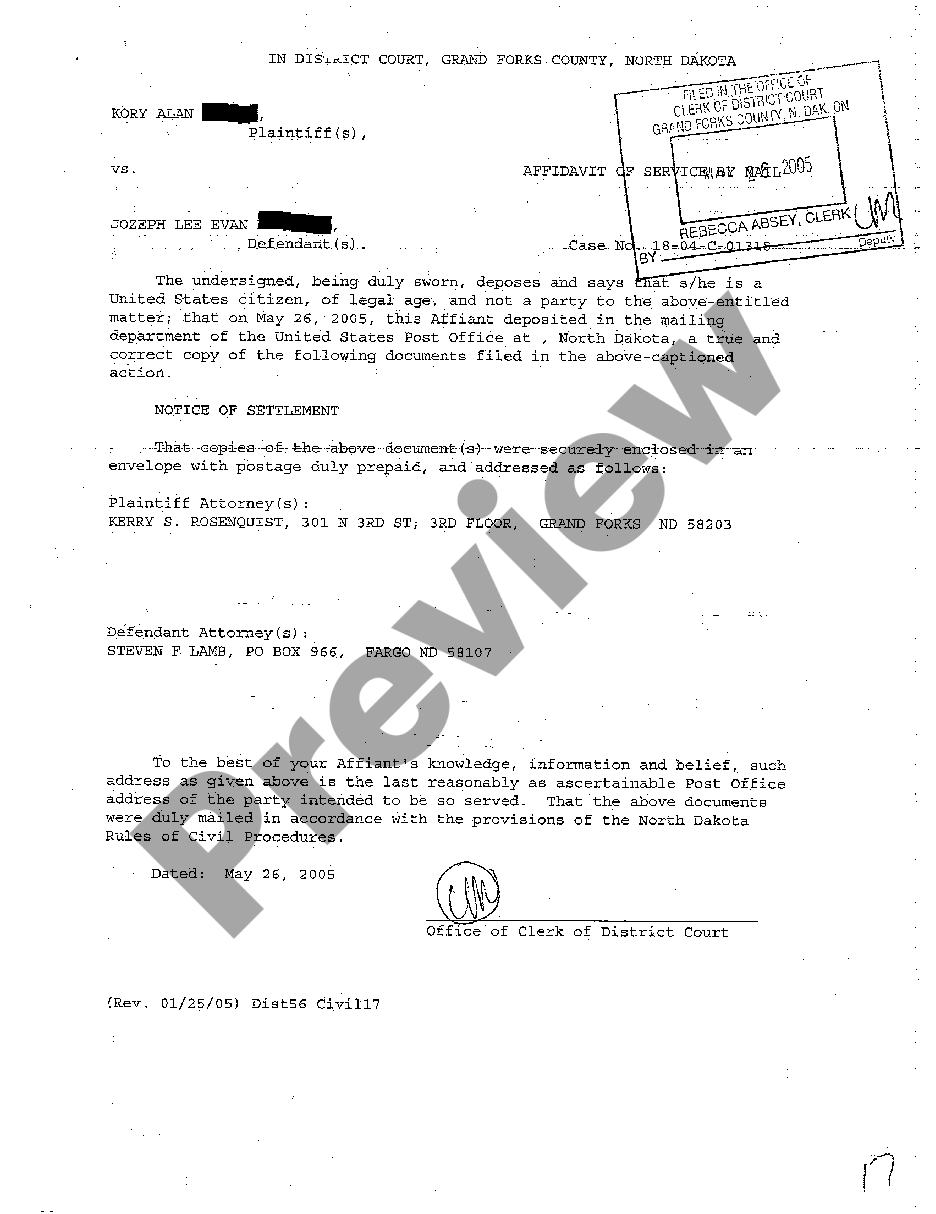 page 1 A09 Notice of Settlement preview