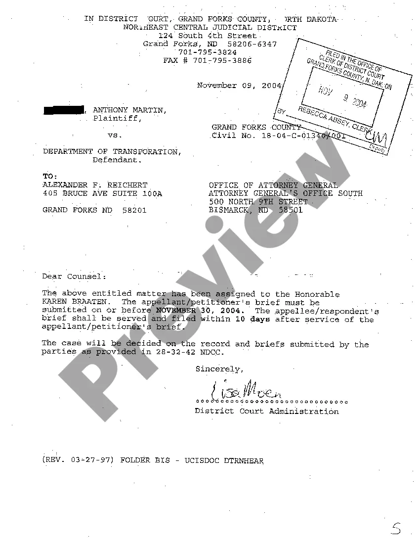 Get A01 Appellant's Notice of Appeal and Specification of Error Preview A01 Appellant's Notice of Appeal and Specification of Error