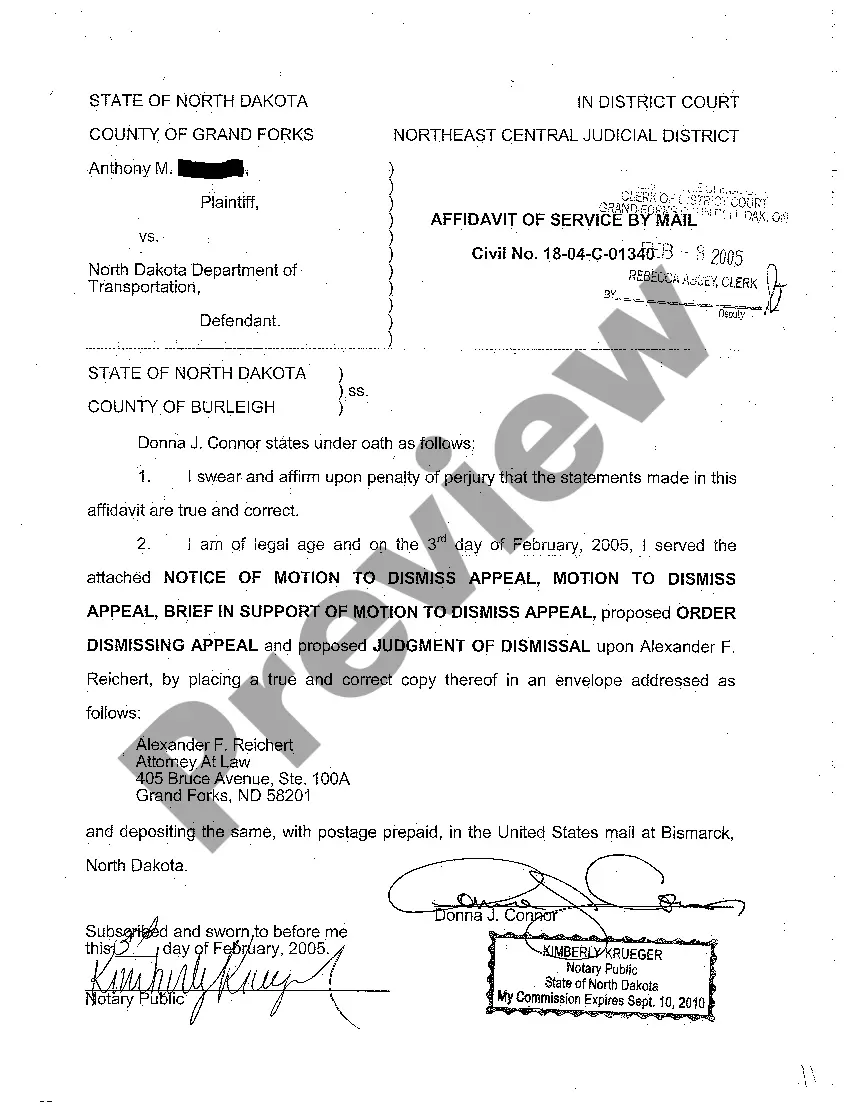 Preview A03 Motion to Dismiss Appeal