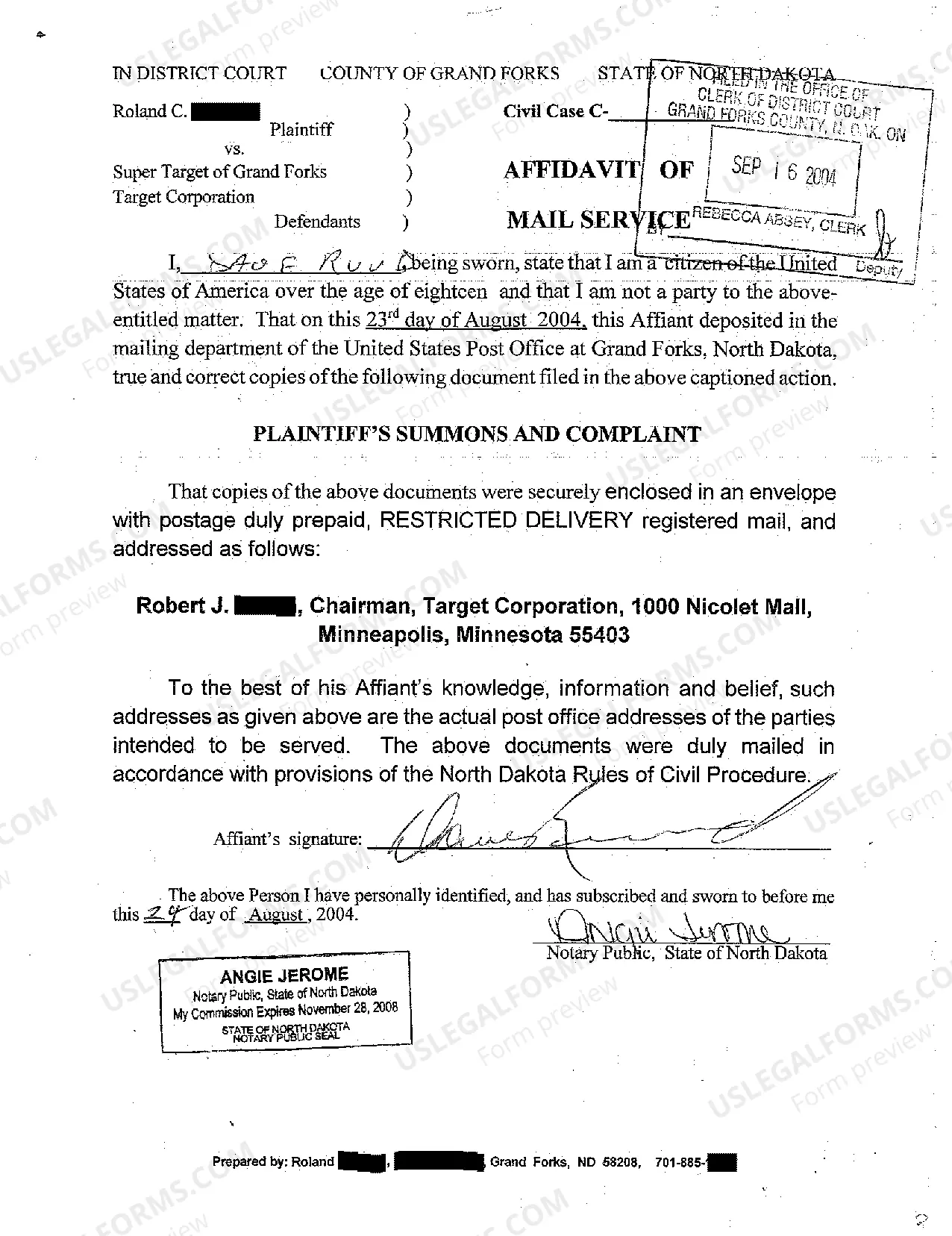 Preview A01 Complaint for Civil Rights, Denial of Free Speech in Front of Super center