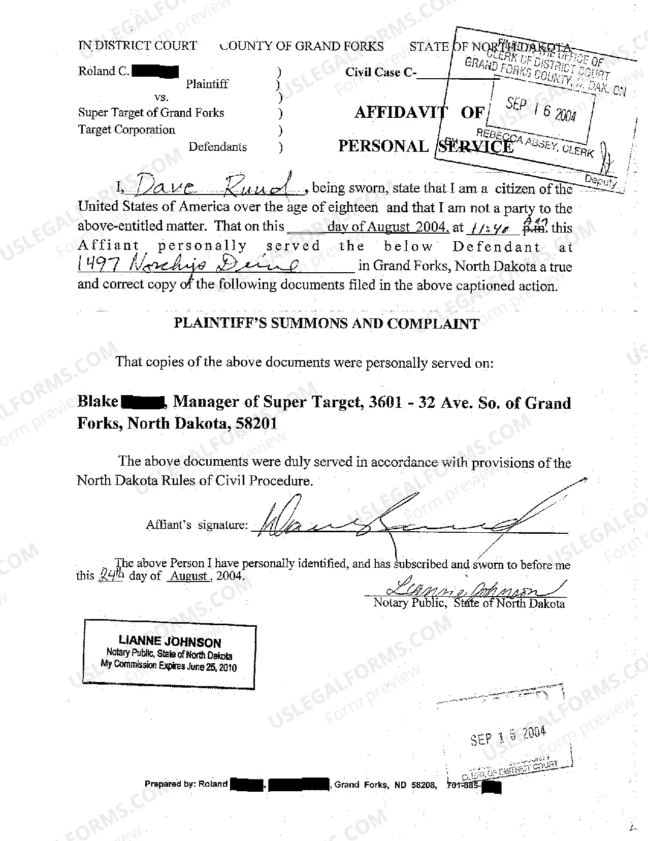 Preview A01 Complaint for Civil Rights, Denial of Free Speech in Front of Super center