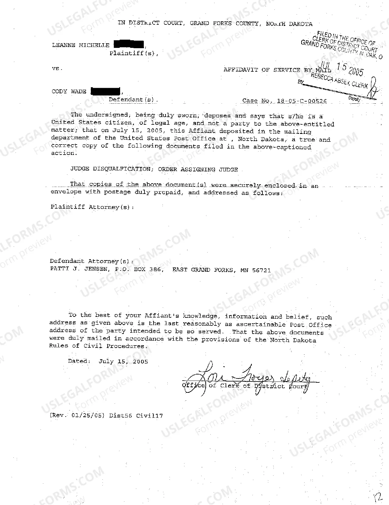 Preview A06 Order Assigning New Judge