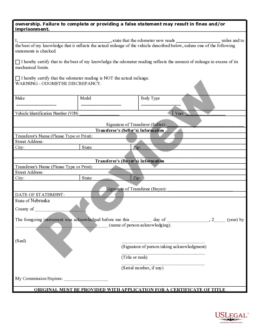 Get Bill of Sale of Automobile and Odometer Statement for As-Is Sale Preview Bill of Sale of Automobile and Odometer Statement for As-Is Sale