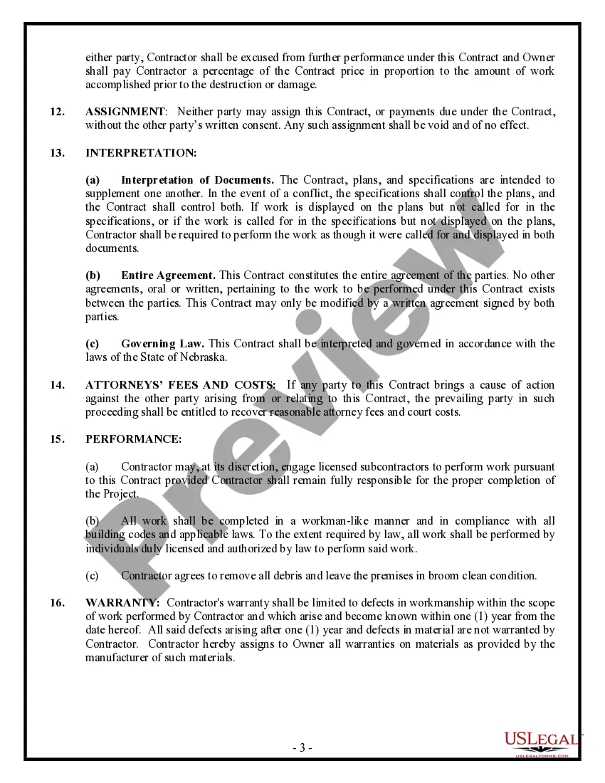 Preview Site Work Contract for Contractor