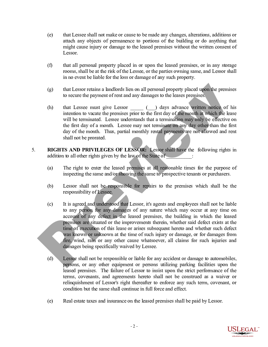 page 1 Option to Purchase Addendum to Residential Lease - Lease or Rent to Own preview