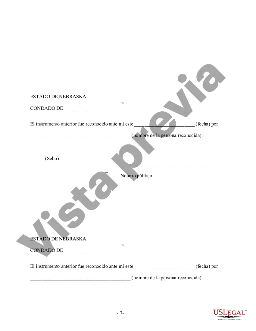 Preview Nebraska - Acuerdo Prematrimonial - Ley Uniforme de Acuerdo Prematrimonial - con Estados Financieros