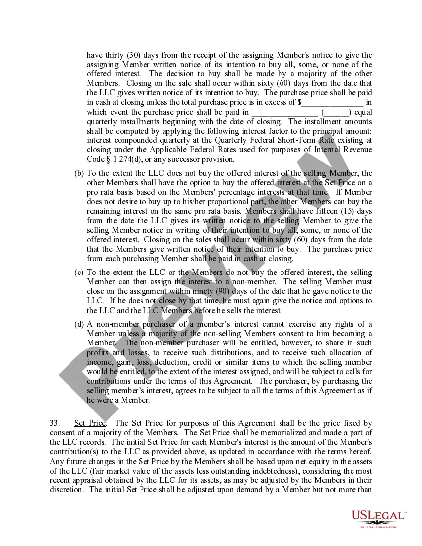 Get Limited Liability Company LLC Operating Agreement Preview Limited Liability Company LLC Operating Agreement