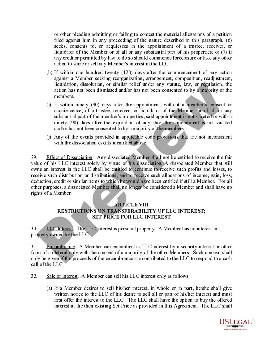 Get Limited Liability Company LLC Operating Agreement Preview Limited Liability Company LLC Operating Agreement