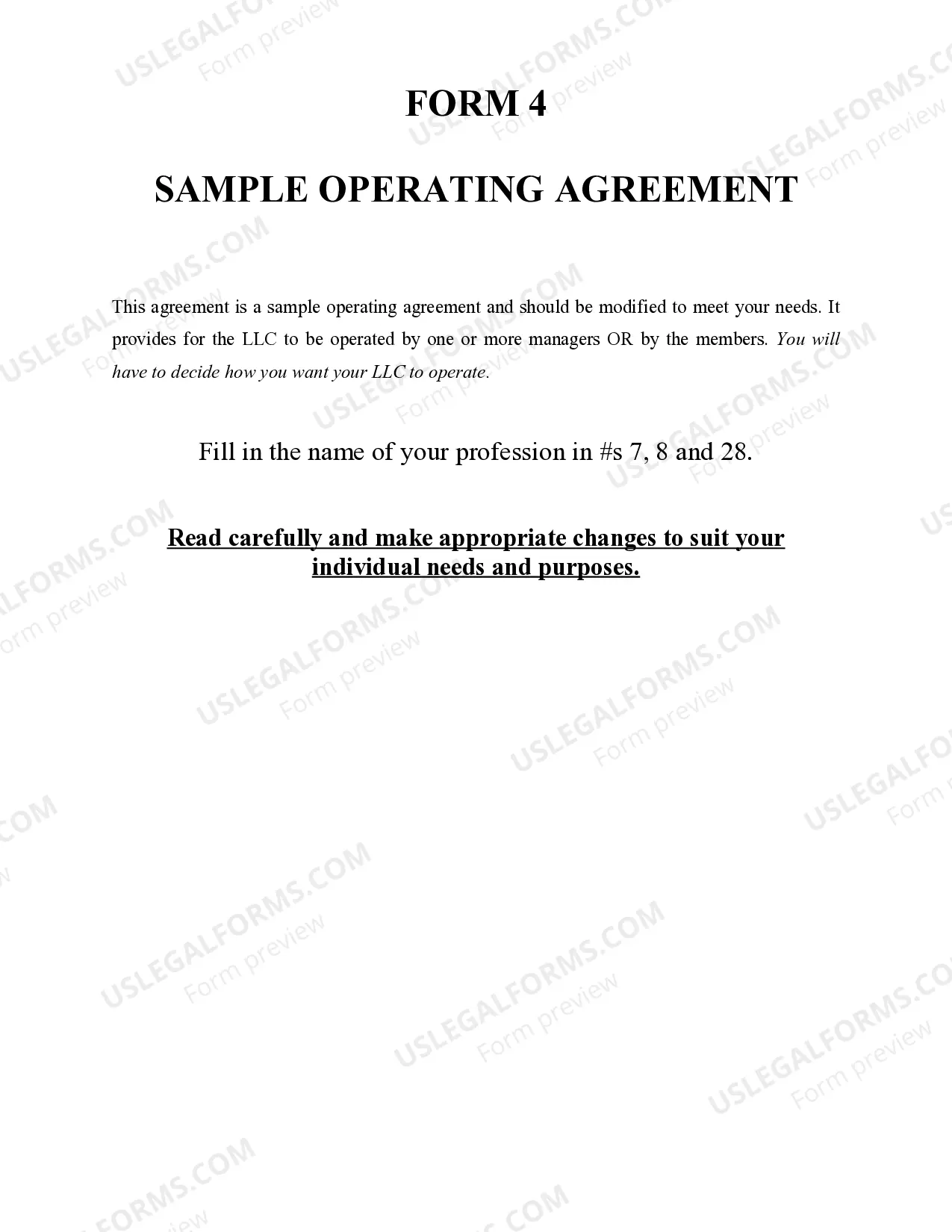 Preview Nebraska Professional Limited Liability Company PLLC Formation Package