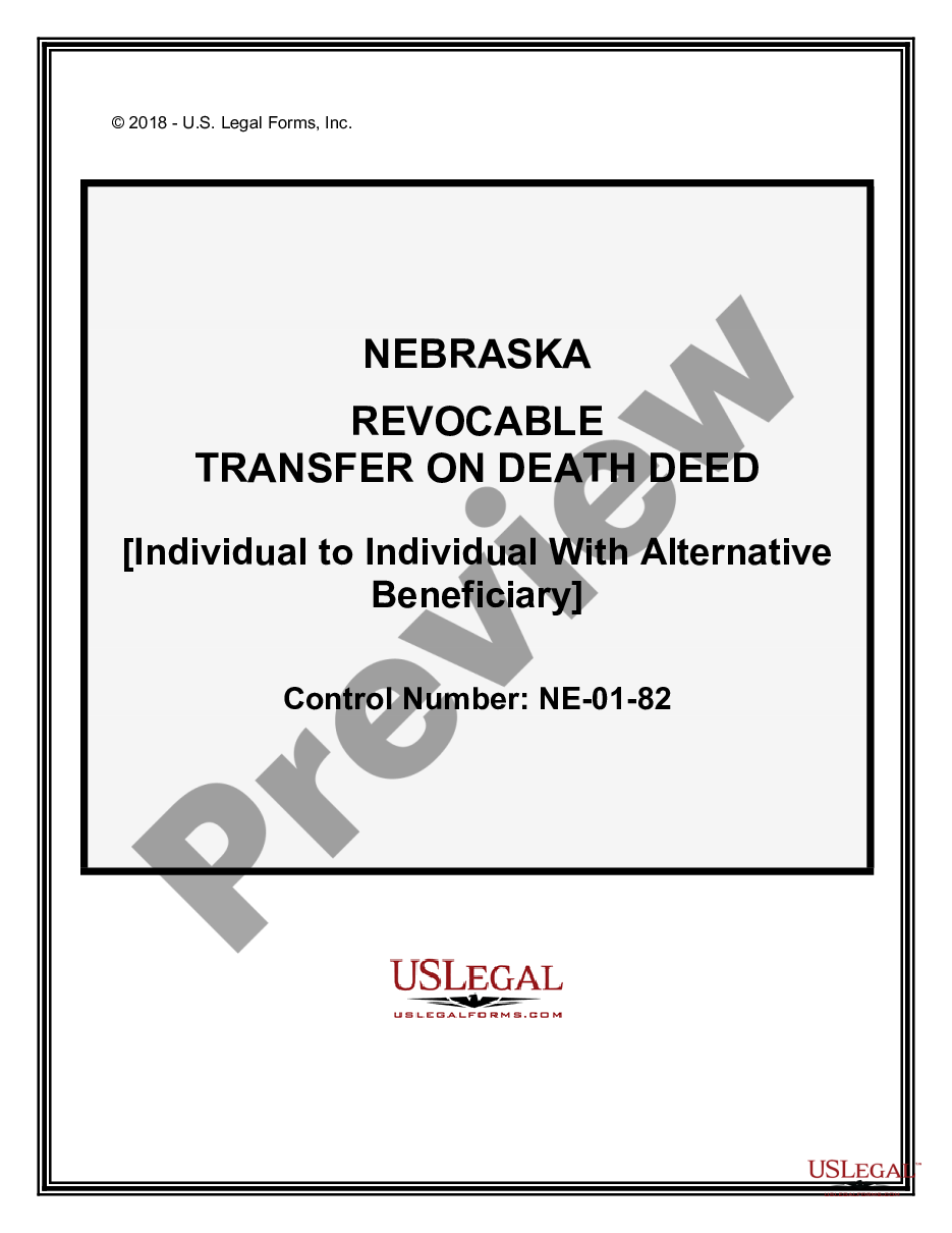 page 0 Transfer on Death Deed or TOD - Beneficiary Deed - Individual to Individual with provision for Alternate Beneficiary preview