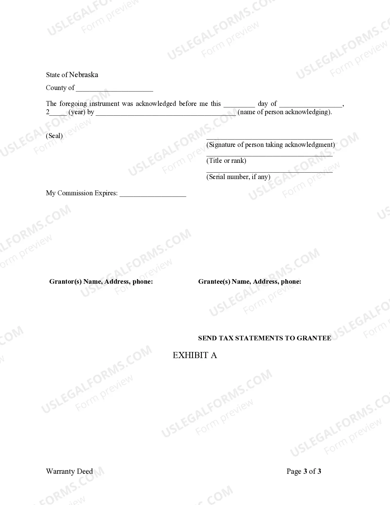 Preview Warranty Deed from Husband and Wife to a Trust