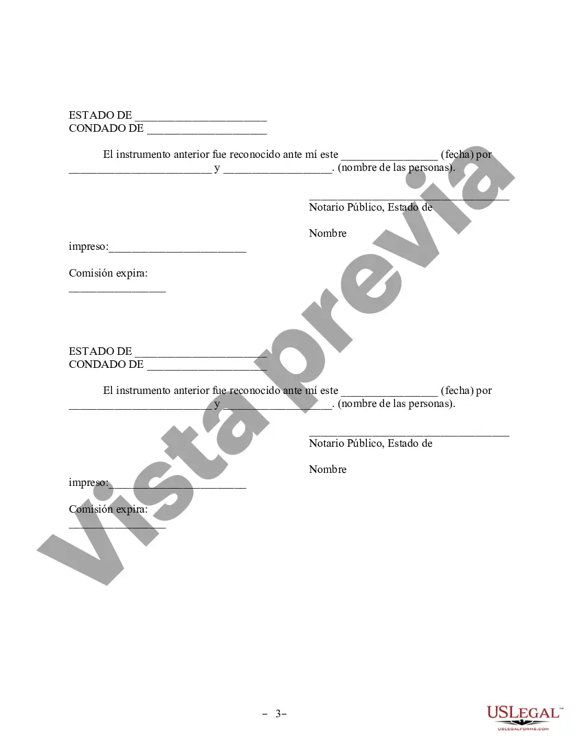 Preview Revocación del Acuerdo de Propiedad Postnupcial - Nebraska